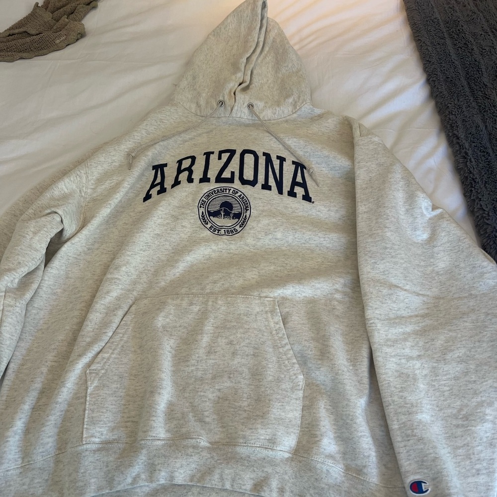 Champion Light Gray Hoodie